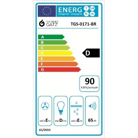 THERMOGATZ TGS 171 BR Απορροφητήρας Ελεύθερος 60cm Καφέ